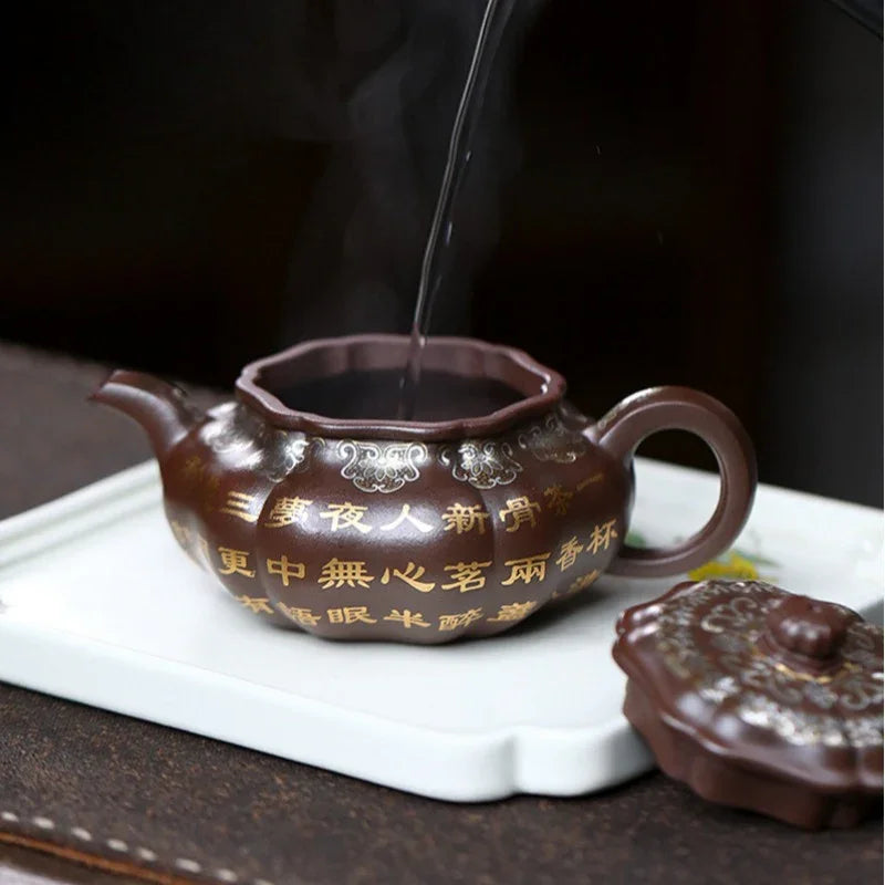Teko Zisha Yixing Buatan Tangan Sepenuhnya [Bafang Ruyi] (Zi Ni - 190ml)