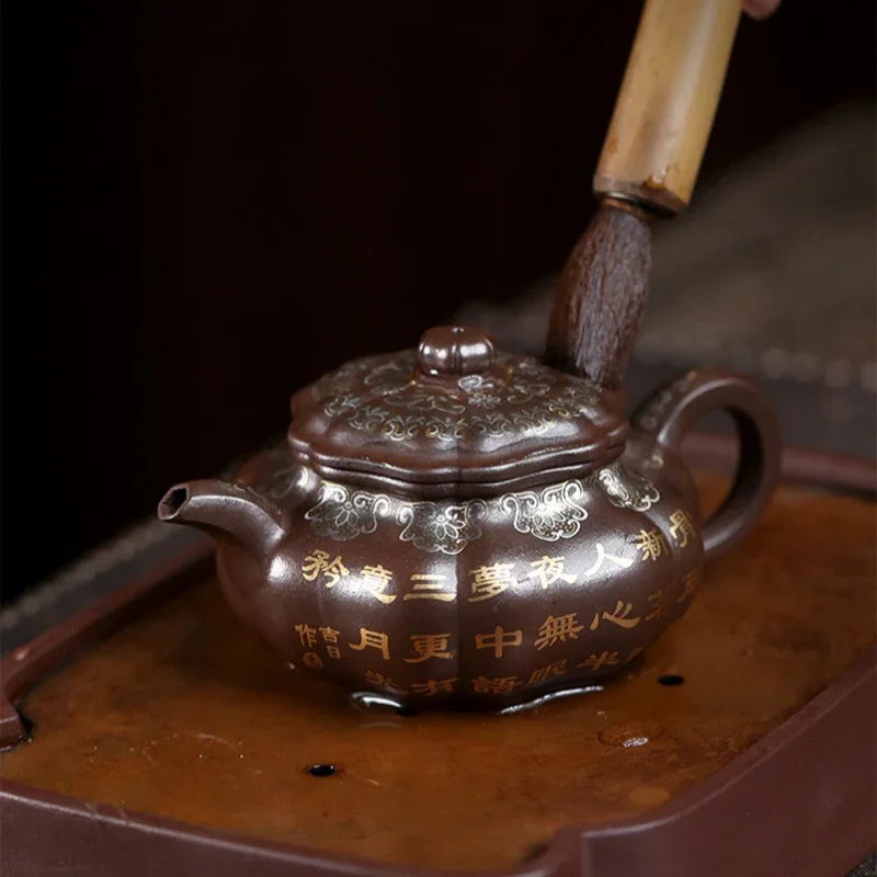 Teko Zisha Yixing Buatan Tangan Sepenuhnya [Bafang Ruyi] (Zi Ni - 190ml)