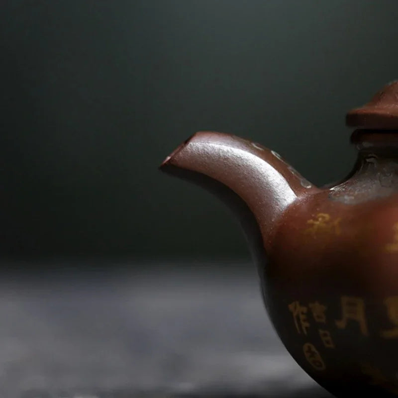 Teko Zisha Yixing Buatan Tangan Sepenuhnya [Bafang Ruyi] (Zi Ni - 190ml)