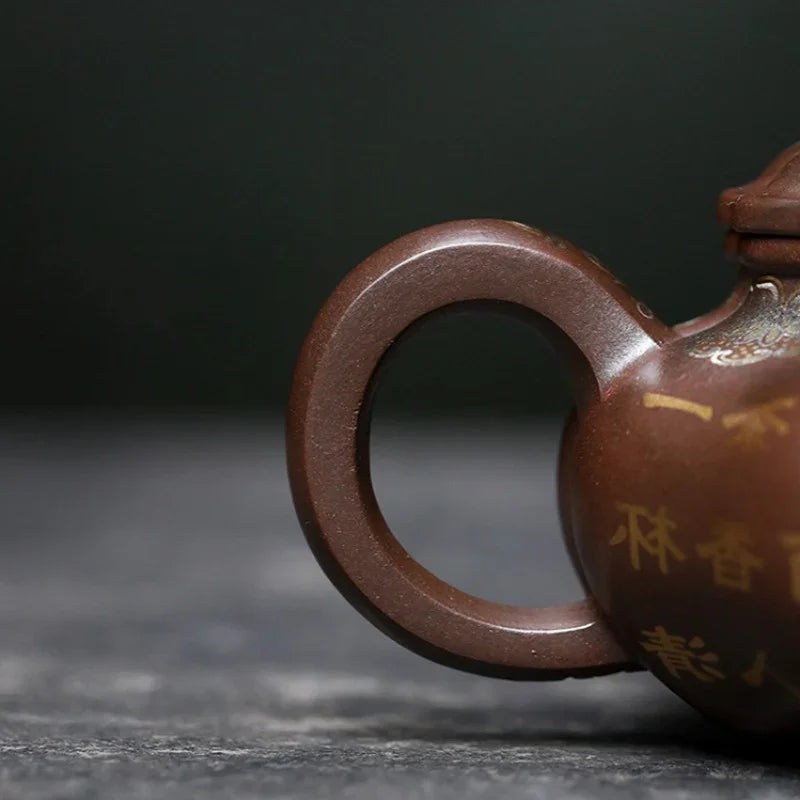Teko Zisha Yixing Buatan Tangan Sepenuhnya [Bafang Ruyi] (Zi Ni - 190ml)
