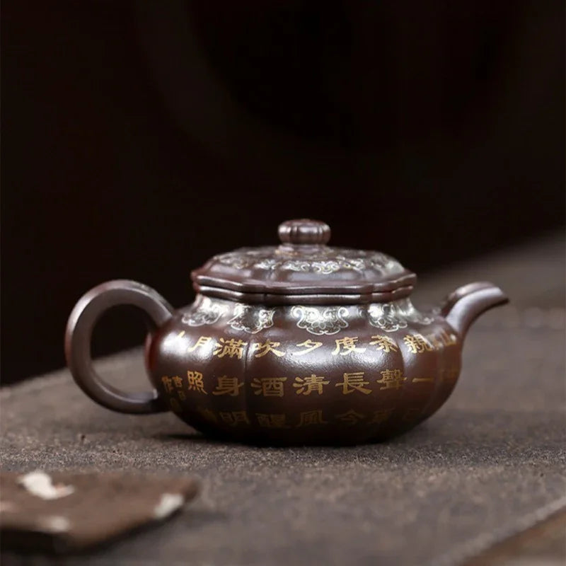 Teko Zisha Yixing Buatan Tangan Sepenuhnya [Bafang Ruyi] (Zi Ni - 190ml)