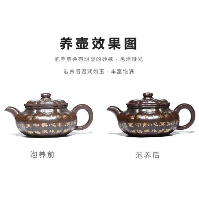 Teko Zisha Yixing Buatan Tangan Sepenuhnya [Bafang Ruyi] (Zi Ni - 190ml)