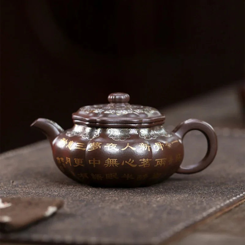 Teko Zisha Yixing Buatan Tangan Sepenuhnya [Bafang Ruyi] (Zi Ni - 190ml)