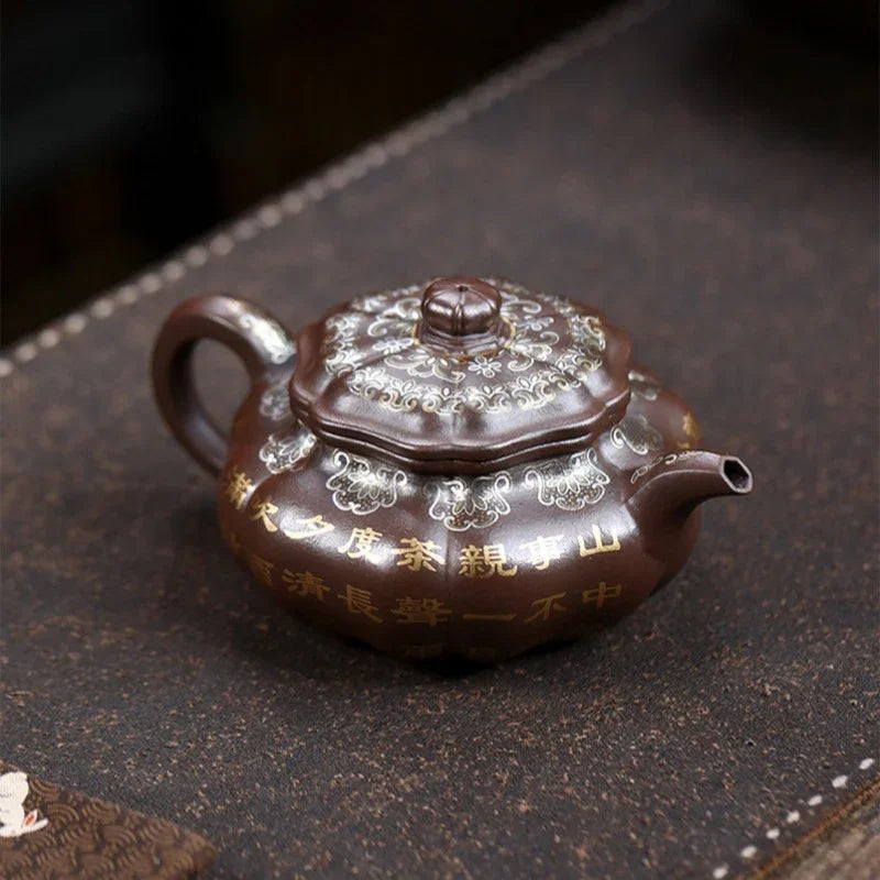 Teko Zisha Yixing Buatan Tangan Sepenuhnya [Bafang Ruyi] (Zi Ni - 190ml)