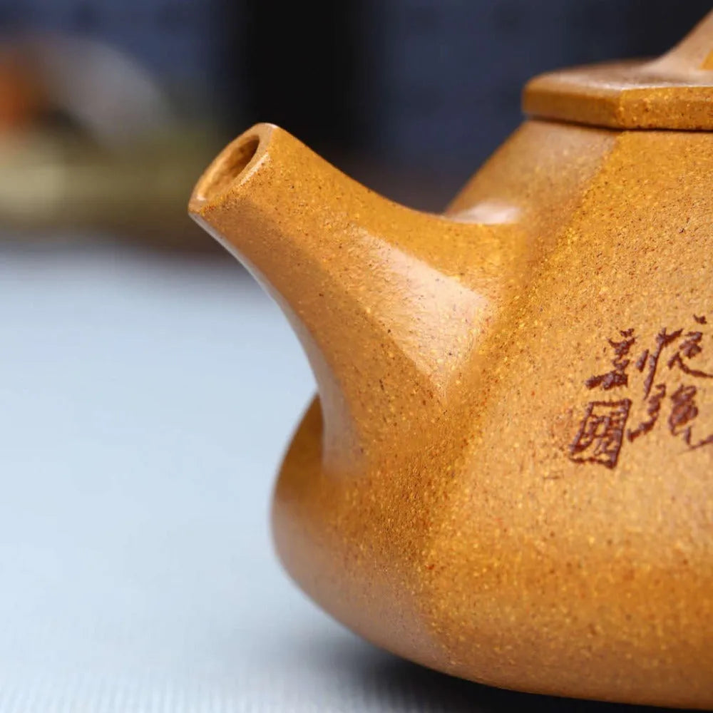 Full Handmade Yixing Zisha Teapot [Bafang Shi Piao Pot] (Wucai Lao Duan Ni - 200/320ml) - YIQIN TEA HOUSE | yiqinteahouse.com | 200-300ml, full handmade zisha teapot, new arrival, teapot, teaware