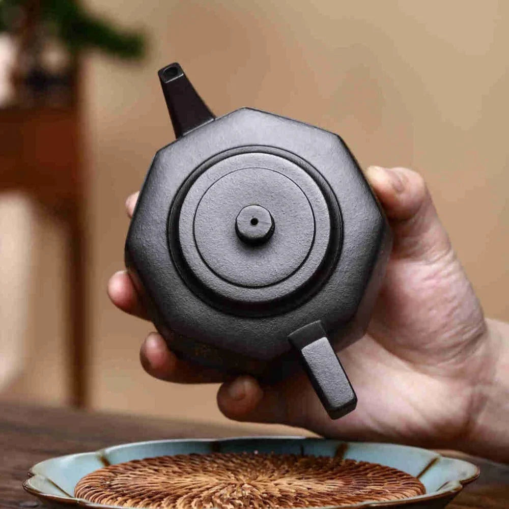 Full Handmade Yixing Zisha Teapot [Bafang Yu Zhu Pot] (Shi Huang - 260ml) - YIQIN TEA HOUSE | yiqinteahouse.com | 200-300ml, full handmade zisha teapot, teapot, teaware