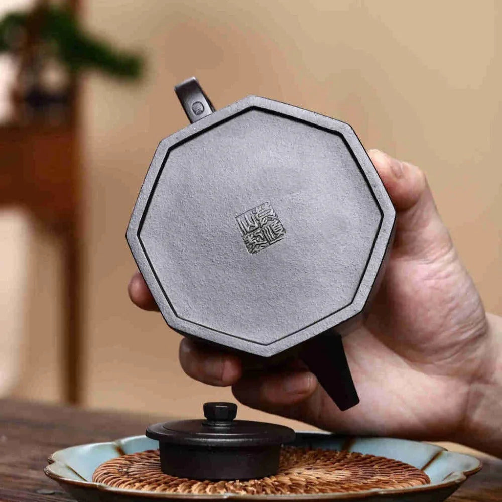 Full Handmade Yixing Zisha Teapot [Bafang Yu Zhu Pot] (Shi Huang - 260ml) - YIQIN TEA HOUSE | yiqinteahouse.com | 200-300ml, full handmade zisha teapot, teapot, teaware