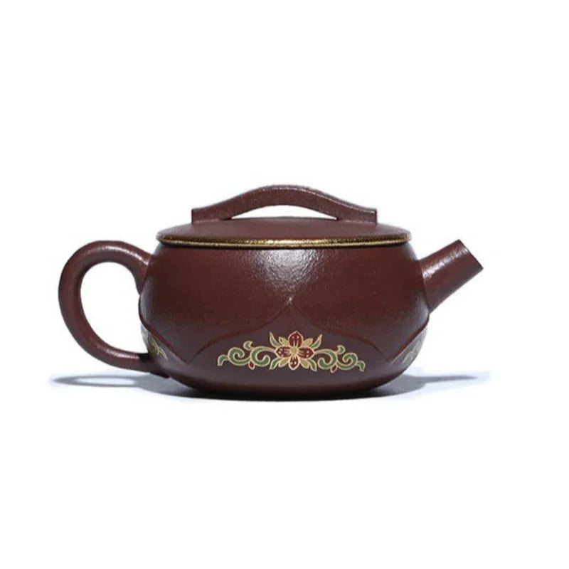 Teko Yixing Zisha Buatan Tangan Sepenuhnya [Bamboo Lotus] (30 Mu Zi Ni - 170ml)