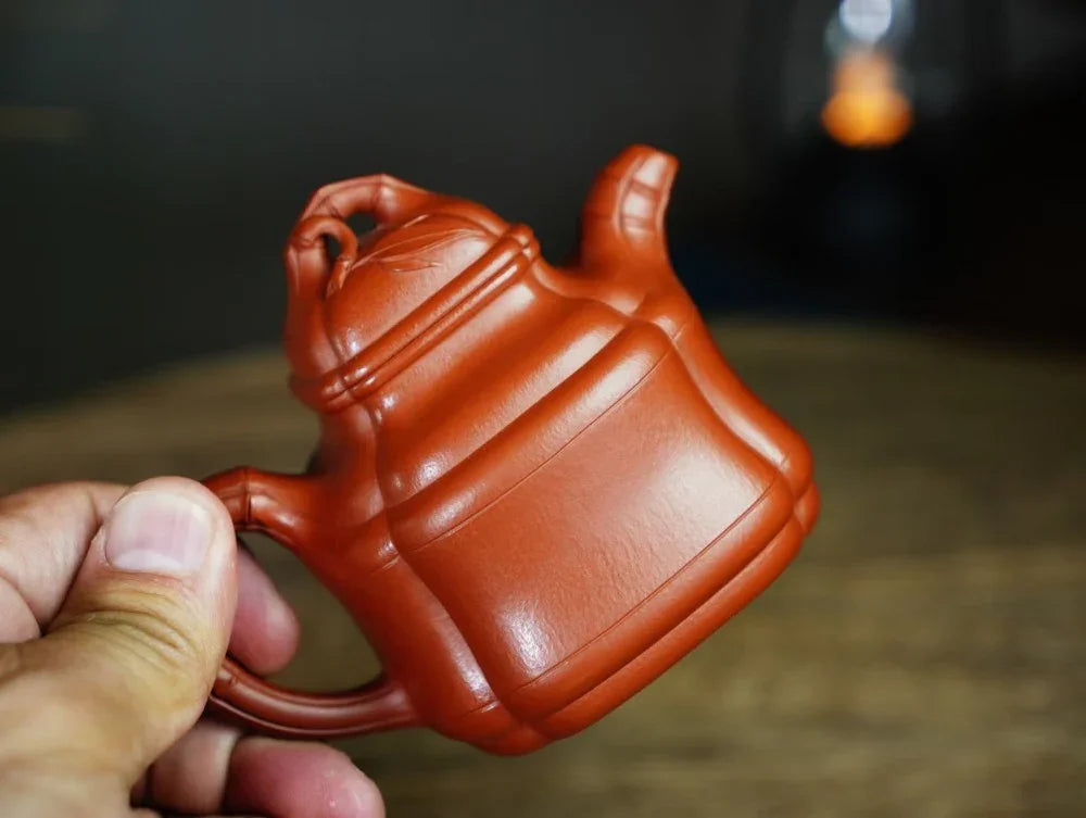 Full Handmade Yixing Zisha Teapot [Bamboo Pot] (Zhu Ni - 150ml) - YIQIN TEA HOUSE | yiqinteahouse.com | <200ml, full handmade zisha teapot, plain smooth, teapot, teaware