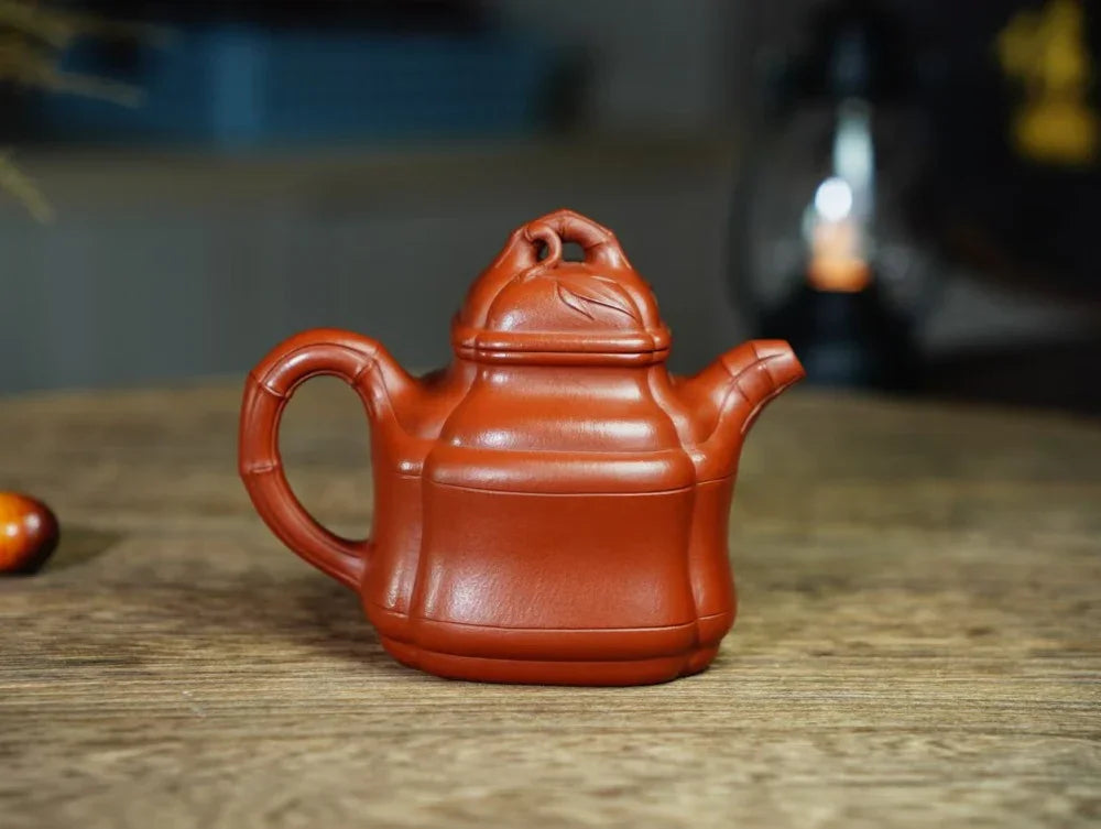 Full Handmade Yixing Zisha Teapot [Bamboo Pot] (Zhu Ni - 150ml) - YIQIN TEA HOUSE | yiqinteahouse.com | <200ml, full handmade zisha teapot, plain smooth, teapot, teaware
