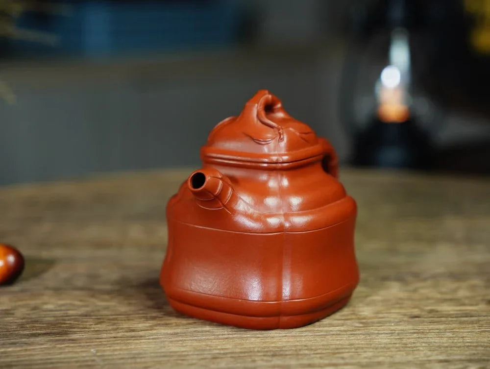 Full Handmade Yixing Zisha Teapot [Bamboo Pot] (Zhu Ni - 150ml) - YIQIN TEA HOUSE | yiqinteahouse.com | <200ml, full handmade zisha teapot, plain smooth, teapot, teaware