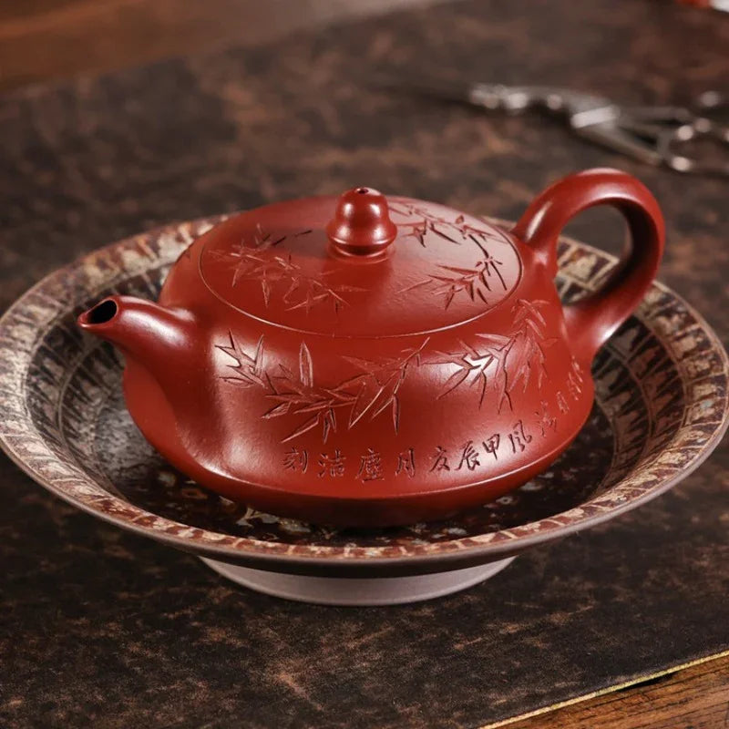 full-handmade-yixing-zisha-teapot-qu-hu-dahongpao-260ml-yiqin-tea-house-yiqinteahouse-com-4 - YIQIN TEA HOUSE 一沁茶舍 yiqinteahouse.com