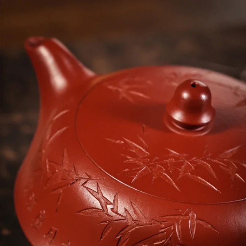 full-handmade-yixing-zisha-teapot-qu-hu-dahongpao-260ml-yiqin-tea-house-yiqinteahouse-com-8 - YIQIN TEA HOUSE 一沁茶舍 yiqinteahouse.com