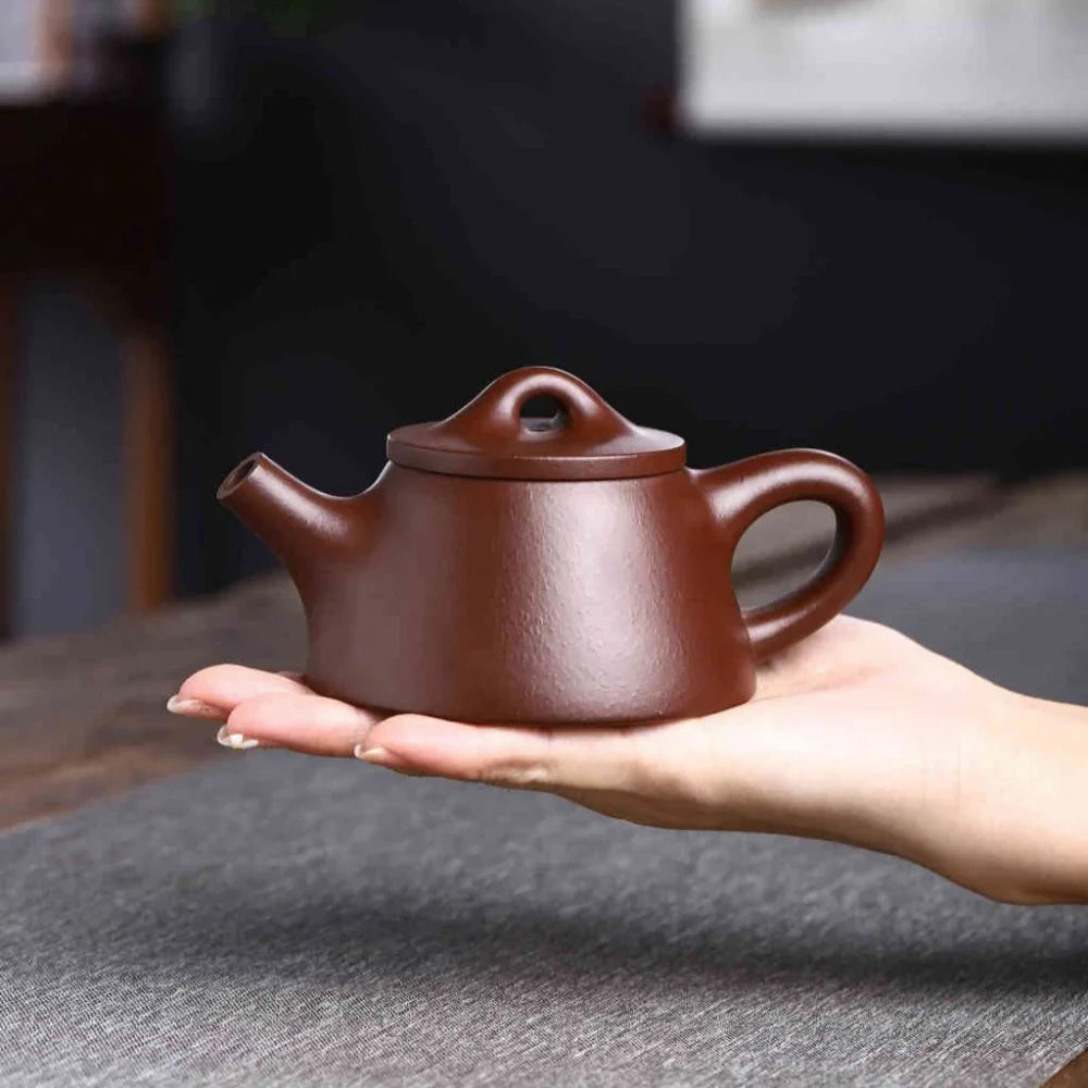Teko Zisha Yixing Buatan Tangan Sepenuhnya [Teko Bawang Shi Piao] (Zi Ni - 160ml)