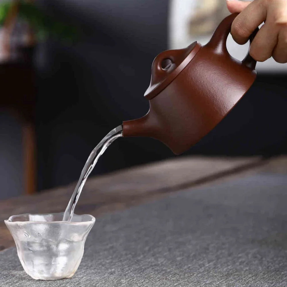 Teko Zisha Yixing Buatan Tangan Sepenuhnya [Teko Bawang Shi Piao] (Zi Ni - 160ml)