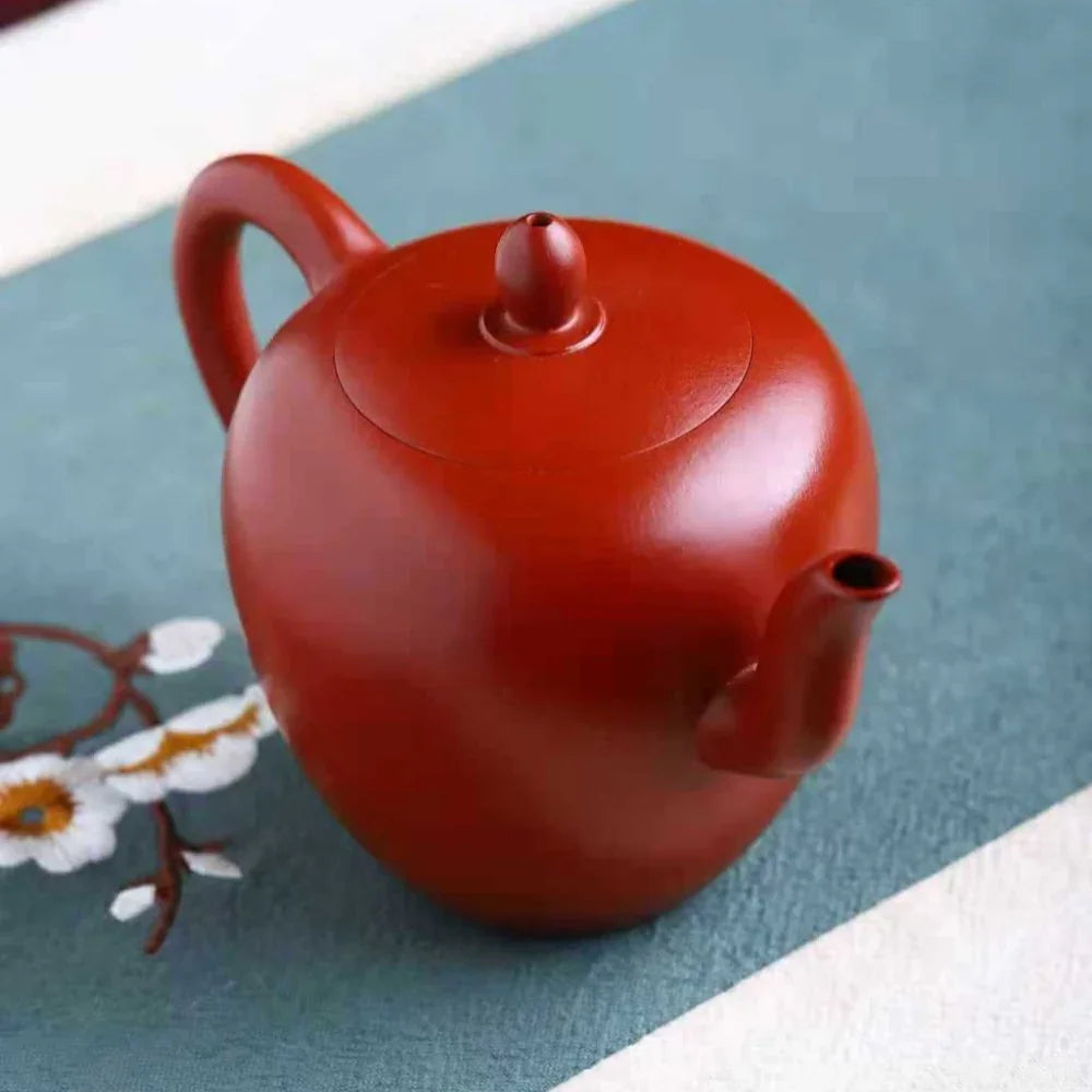 Teko Zisha Yixing Buatan Tangan Sepenuhnya [Periuk Bahu Cantik] (Dahongpao - 260ml)