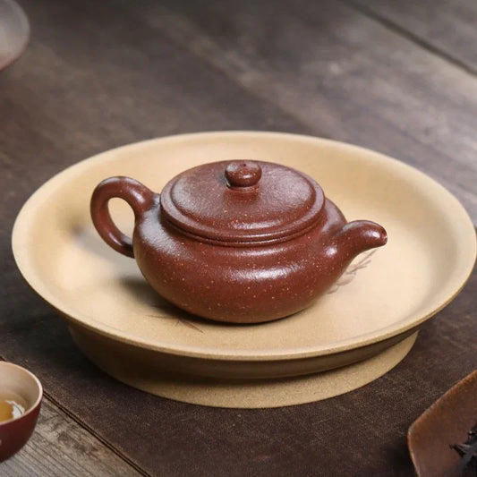 Teko Zisha Yixing Buatan Tangan Sepenuhnya [Bian Fu] (Tao Hua Ni - 200ml)