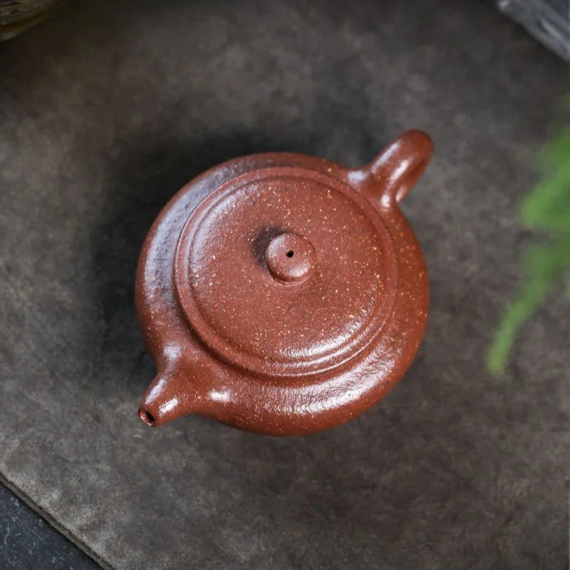 full-handmade-yixing-zisha-teapot-bian-fu-tao-hua-ni-200ml-yiqin-tea-house-yiqinteahouse-com-10 - YIQIN TEA HOUSE 一沁茶舍 yiqinteahouse.com