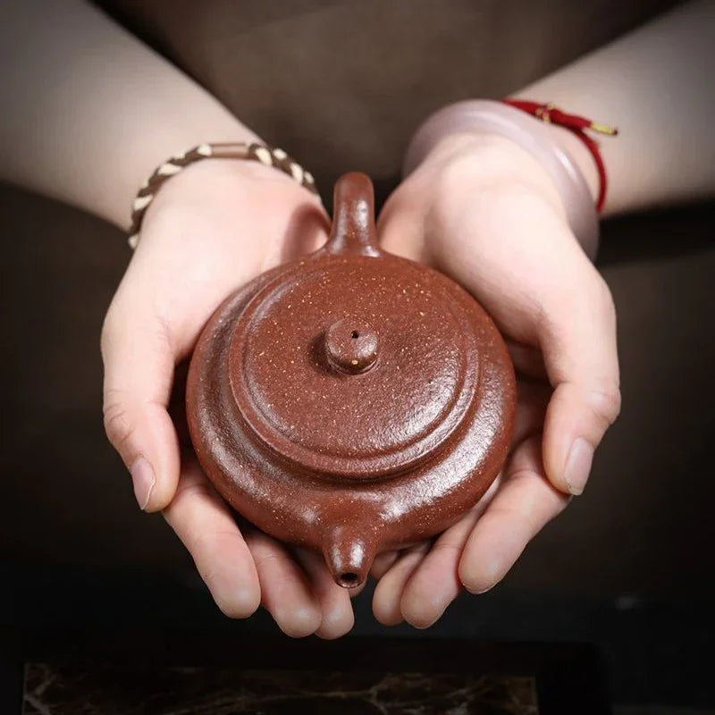 full-handmade-yixing-zisha-teapot-bian-fu-tao-hua-ni-200ml-yiqin-tea-house-yiqinteahouse-com-13 - YIQIN TEA HOUSE 一沁茶舍 yiqinteahouse.com