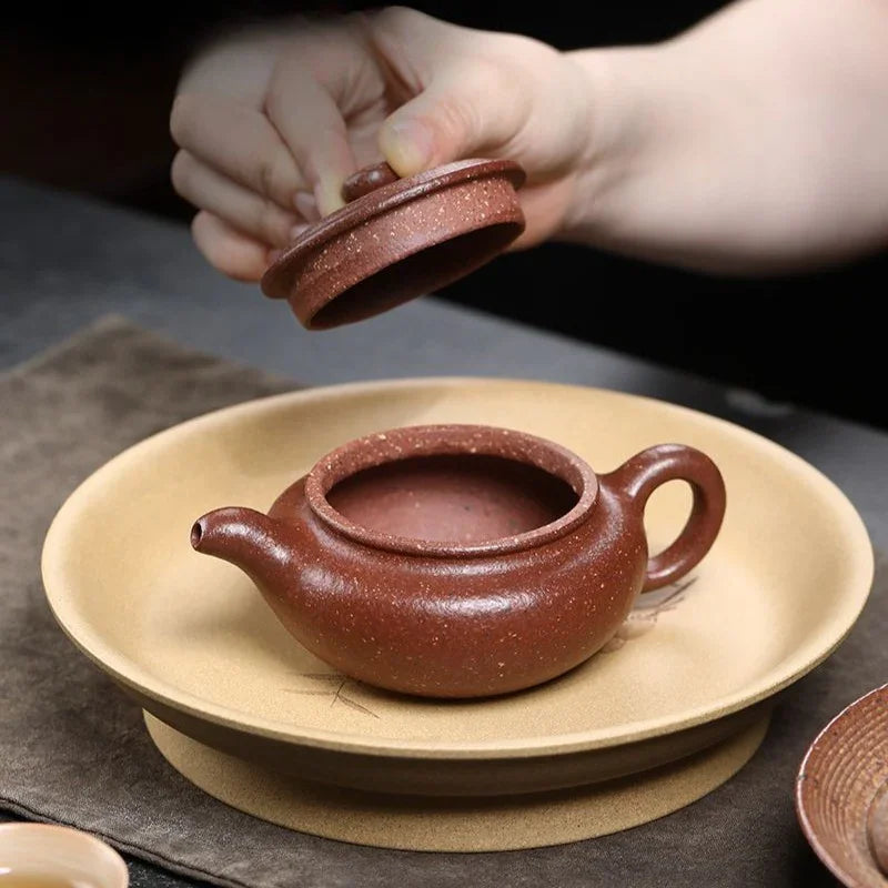 full-handmade-yixing-zisha-teapot-bian-fu-tao-hua-ni-200ml-yiqin-tea-house-yiqinteahouse-com-15 - YIQIN TEA HOUSE 一沁茶舍 yiqinteahouse.com