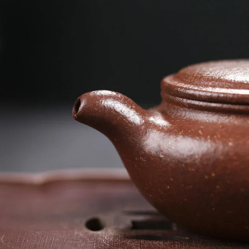 full-handmade-yixing-zisha-teapot-bian-fu-tao-hua-ni-200ml-yiqin-tea-house-yiqinteahouse-com-20 - YIQIN TEA HOUSE 一沁茶舍 yiqinteahouse.com