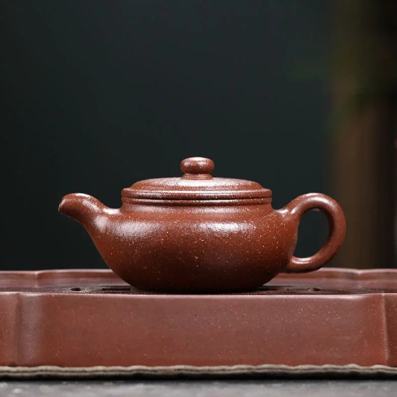 full-handmade-yixing-zisha-teapot-bian-fu-tao-hua-ni-200ml-yiqin-tea-house-yiqinteahouse-com-4 - YIQIN TEA HOUSE 一沁茶舍 yiqinteahouse.com