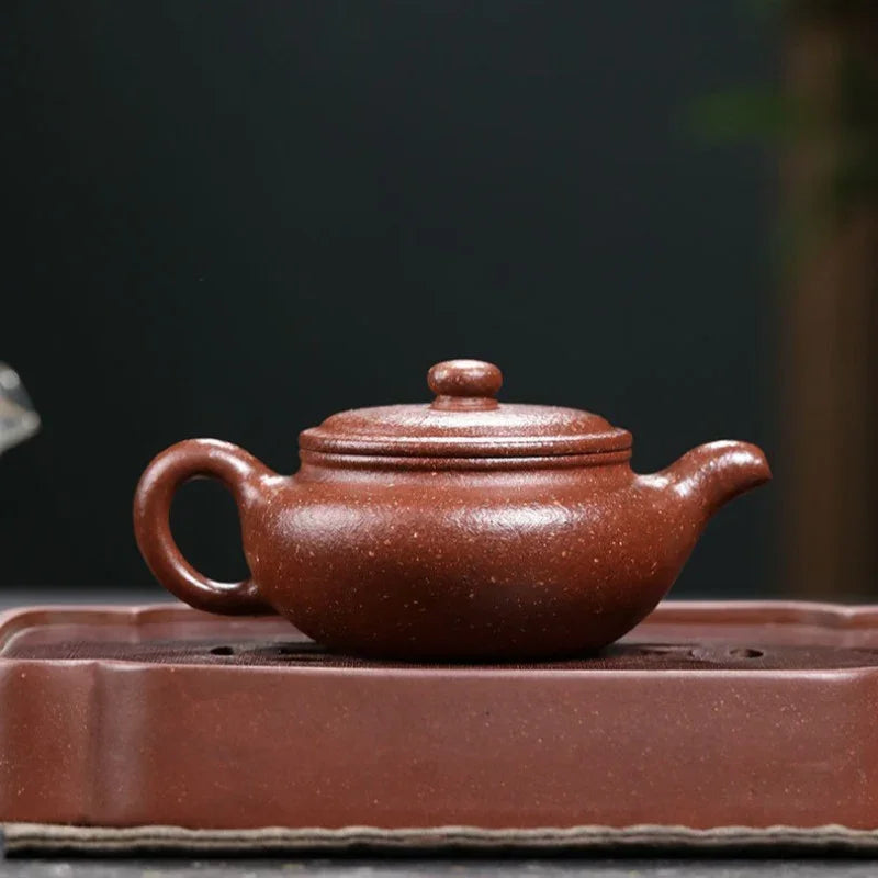 full-handmade-yixing-zisha-teapot-bian-fu-tao-hua-ni-200ml-yiqin-tea-house-yiqinteahouse-com-5 - YIQIN TEA HOUSE 一沁茶舍 yiqinteahouse.com