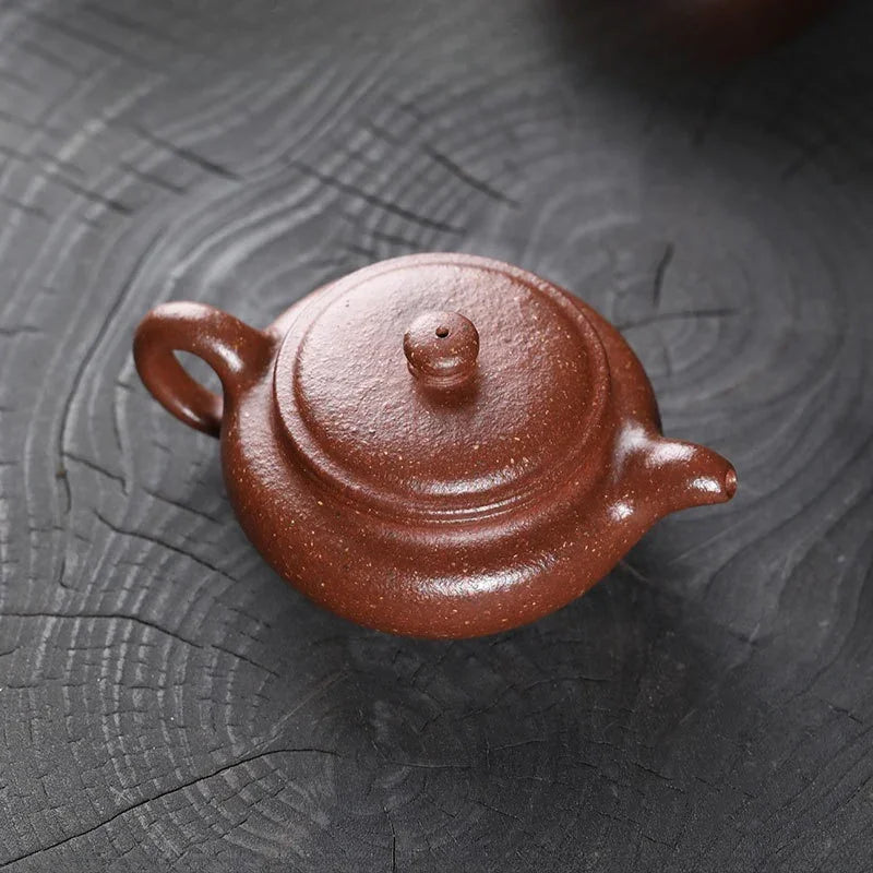 full-handmade-yixing-zisha-teapot-bian-fu-tao-hua-ni-200ml-yiqin-tea-house-yiqinteahouse-com-9 - YIQIN TEA HOUSE 一沁茶舍 yiqinteahouse.com