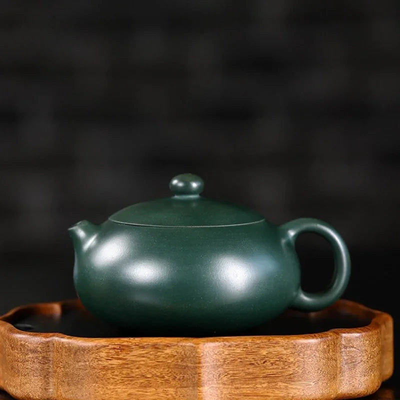 Teko Zisha Yixing Buatan Tangan Sepenuhnya [Bian Xishi Pot] (Mingguo Lu Ni - 220ml)