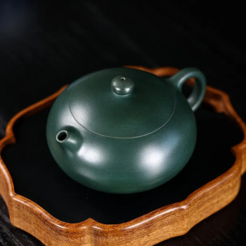 Teko Zisha Yixing Buatan Tangan Sepenuhnya [Bian Xishi Pot] (Mingguo Lu Ni - 220ml)
