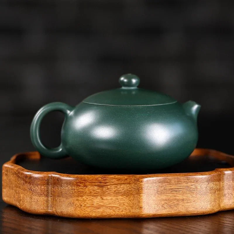 Teko Zisha Yixing Buatan Tangan Sepenuhnya [Bian Xishi Pot] (Mingguo Lu Ni - 220ml)