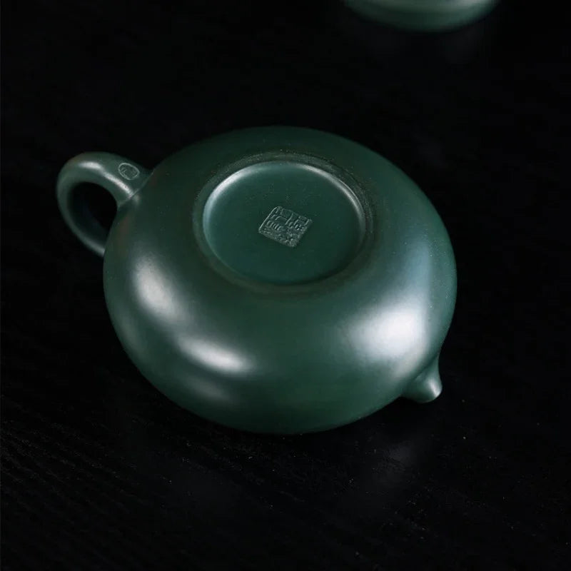 Teko Zisha Yixing Buatan Tangan Sepenuhnya [Bian Xishi Pot] (Mingguo Lu Ni - 220ml)