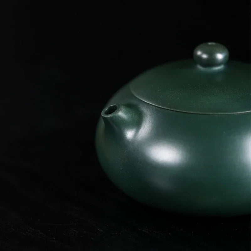 Teko Zisha Yixing Buatan Tangan Sepenuhnya [Bian Xishi Pot] (Mingguo Lu Ni - 220ml)
