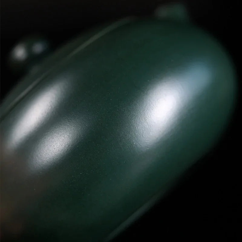 Teko Zisha Yixing Buatan Tangan Sepenuhnya [Bian Xishi Pot] (Mingguo Lu Ni - 220ml)