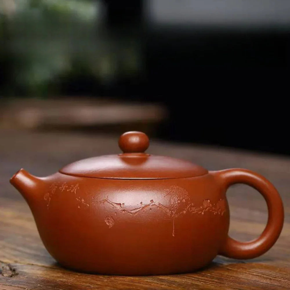 Teko Zisha Yixing Buatan Tangan Sepenuhnya [Bian Xishi Pot] (Qing Shui Ni - 250ml)