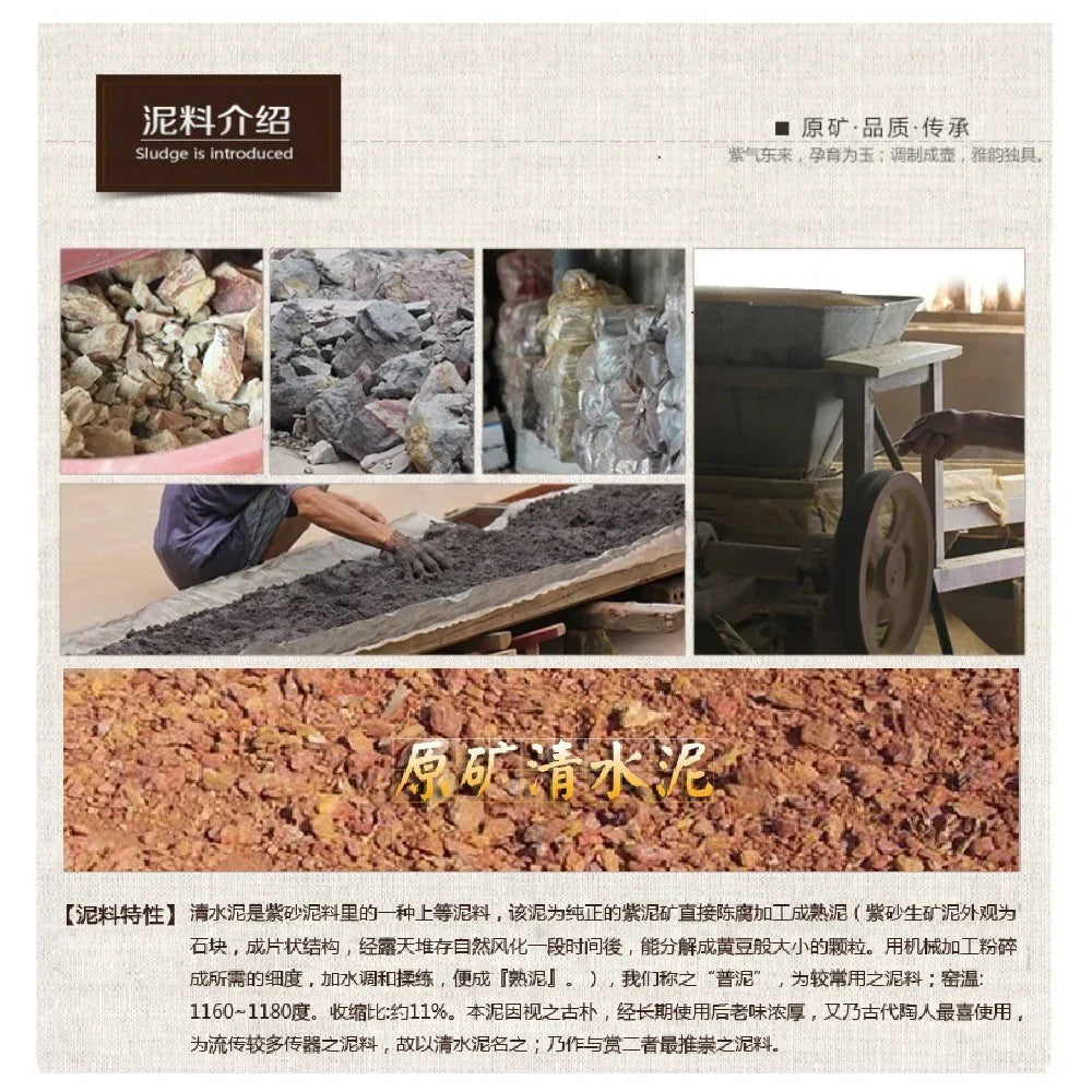 Teko Zisha Yixing Buatan Tangan Sepenuhnya [Bian Xishi Pot] (Qing Shui Ni - 250ml)