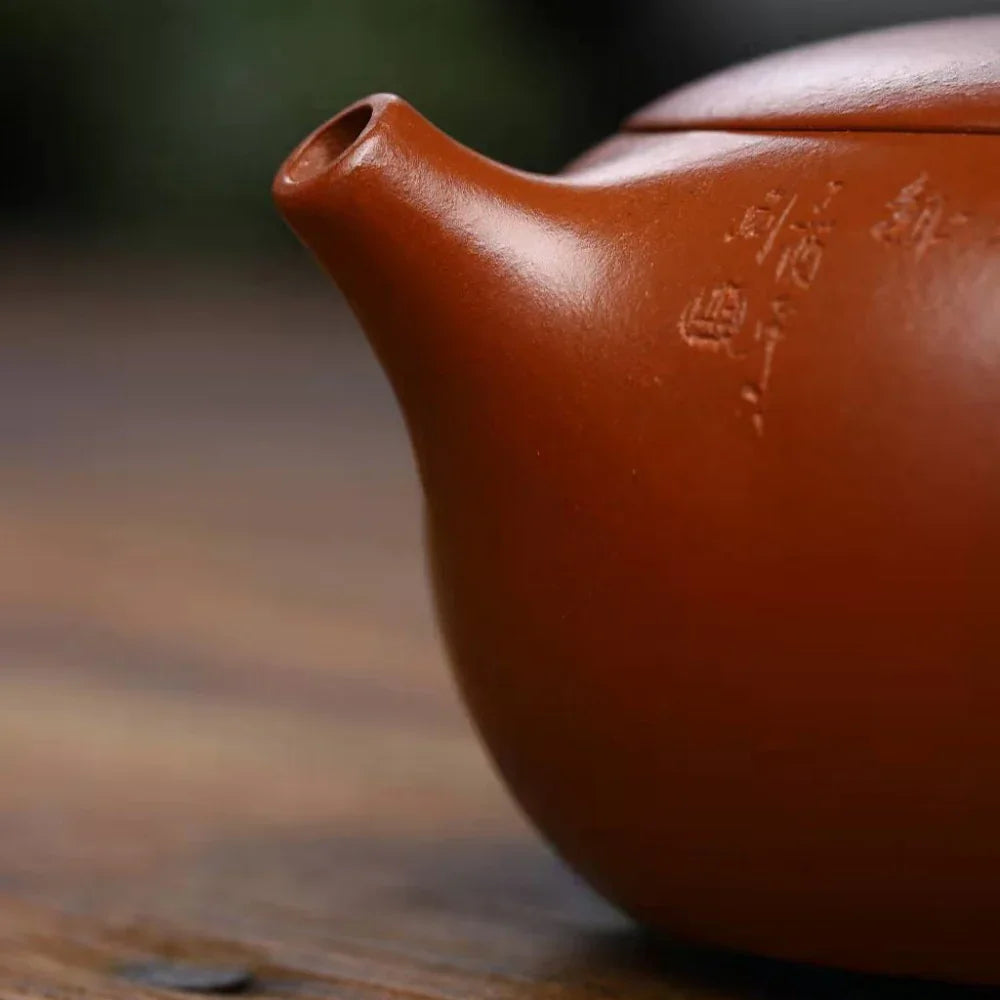 Teko Zisha Yixing Buatan Tangan Sepenuhnya [Bian Xishi Pot] (Qing Shui Ni - 250ml)