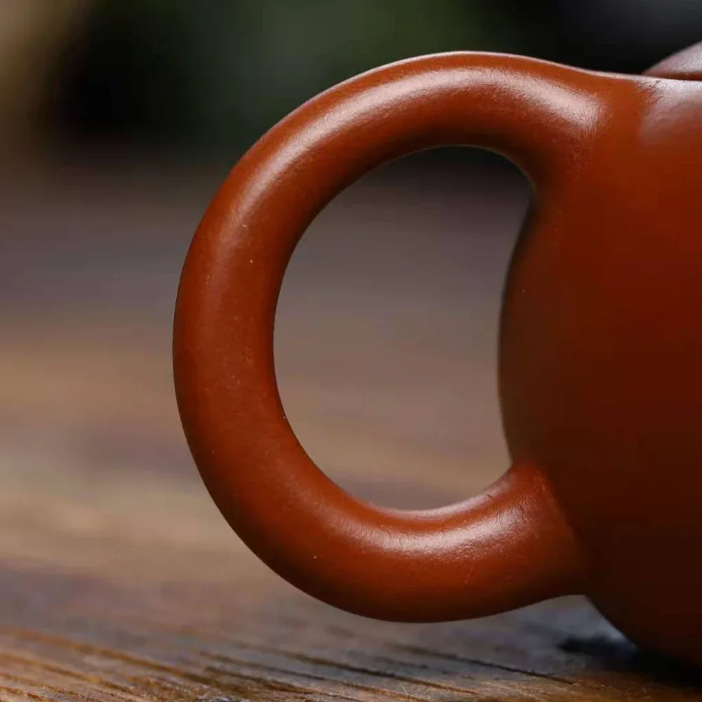 Teko Zisha Yixing Buatan Tangan Sepenuhnya [Bian Xishi Pot] (Qing Shui Ni - 250ml)