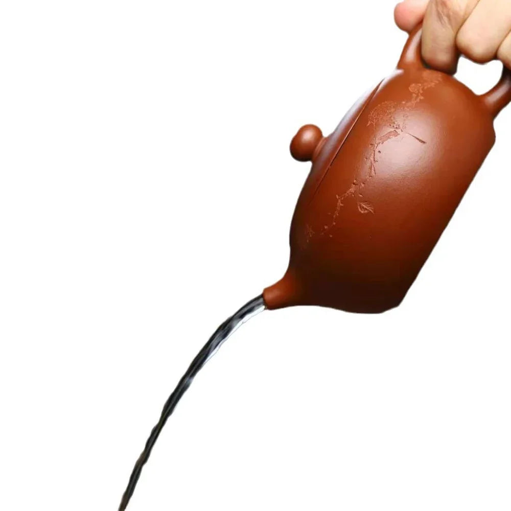 Teko Zisha Yixing Buatan Tangan Sepenuhnya [Bian Xishi Pot] (Qing Shui Ni - 250ml)