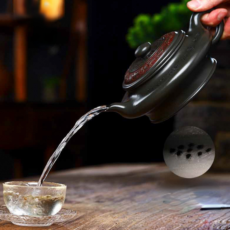 Full Handmade Yixing Zisha Teapot [Bian Xu] (Douqing Sha - 450ml) - YIQIN TEA HOUSE | yiqinteahouse.com | >300ml, full handmade zisha teapot, new arrival, teapot, teaware