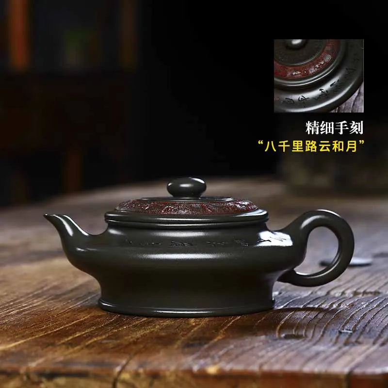 Full Handmade Yixing Zisha Teapot [Bian Xu] (Douqing Sha - 450ml) - YIQIN TEA HOUSE | yiqinteahouse.com | >300ml, full handmade zisha teapot, new arrival, teapot, teaware