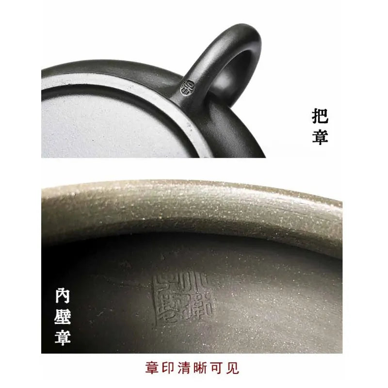 Full Handmade Yixing Zisha Teapot [Bian Xu] (Douqing Sha - 450ml) - YIQIN TEA HOUSE | yiqinteahouse.com | >300ml, full handmade zisha teapot, new arrival, teapot, teaware