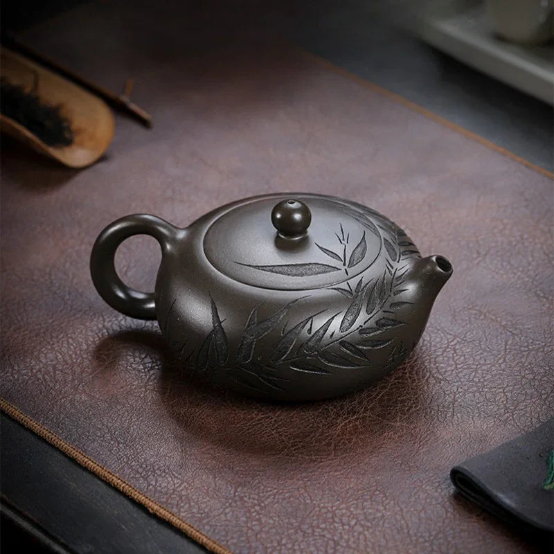 Teko Zisha Yixing Buatan Tangan Sepenuhnya [Bian Yu] (Feicui Qing Zi Ni - 330ml)