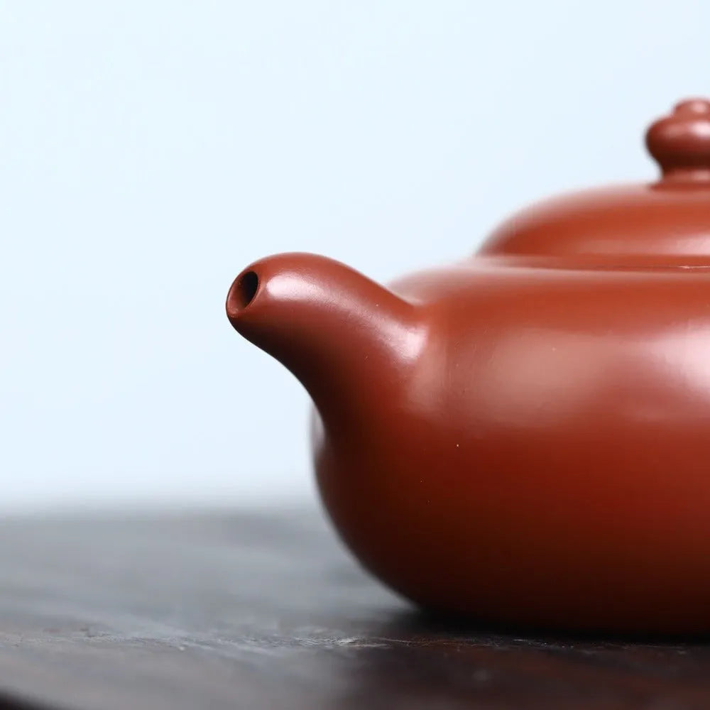 Full Handmade Yixing Zisha Teapot [Bian Yuan Zhu Pot] (Daohongpao - 230ml) - YIQIN TEA HOUSE | yiqinteahouse.com | 200-300ml, full handmade zisha teapot, new arrival, plain smooth, teapot, teaware