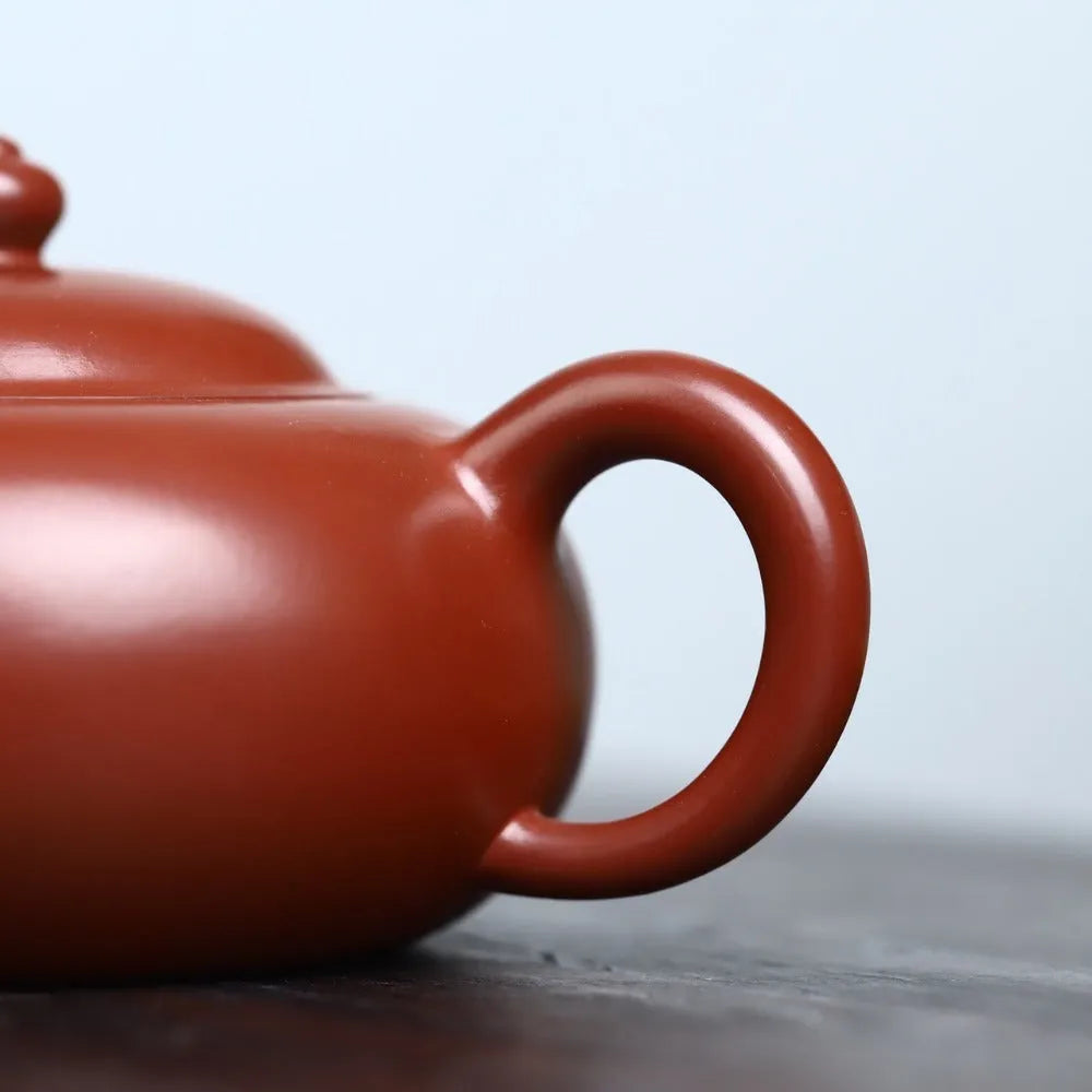 Full Handmade Yixing Zisha Teapot [Bian Yuan Zhu Pot] (Daohongpao - 230ml) - YIQIN TEA HOUSE | yiqinteahouse.com | 200-300ml, full handmade zisha teapot, new arrival, plain smooth, teapot, teaware