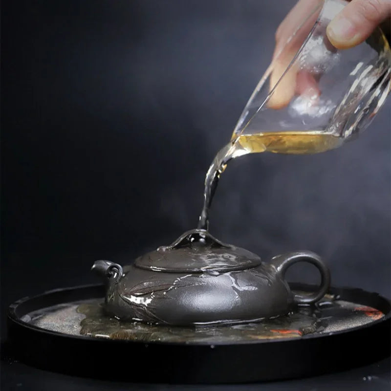 Teko Zisha Yixing Buatan Tangan Sepenuhnya [Biyu Qing Zhu] (Tian Qing Ni - 140ml)