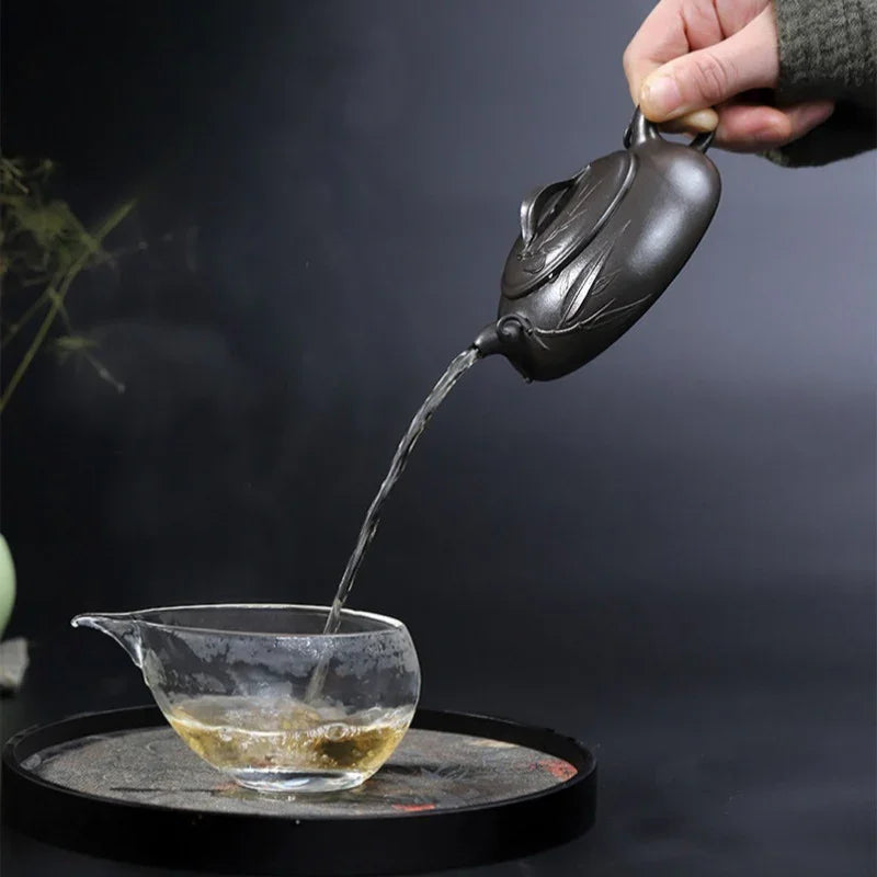 Teko Zisha Yixing Buatan Tangan Sepenuhnya [Biyu Qing Zhu] (Tian Qing Ni - 140ml)
