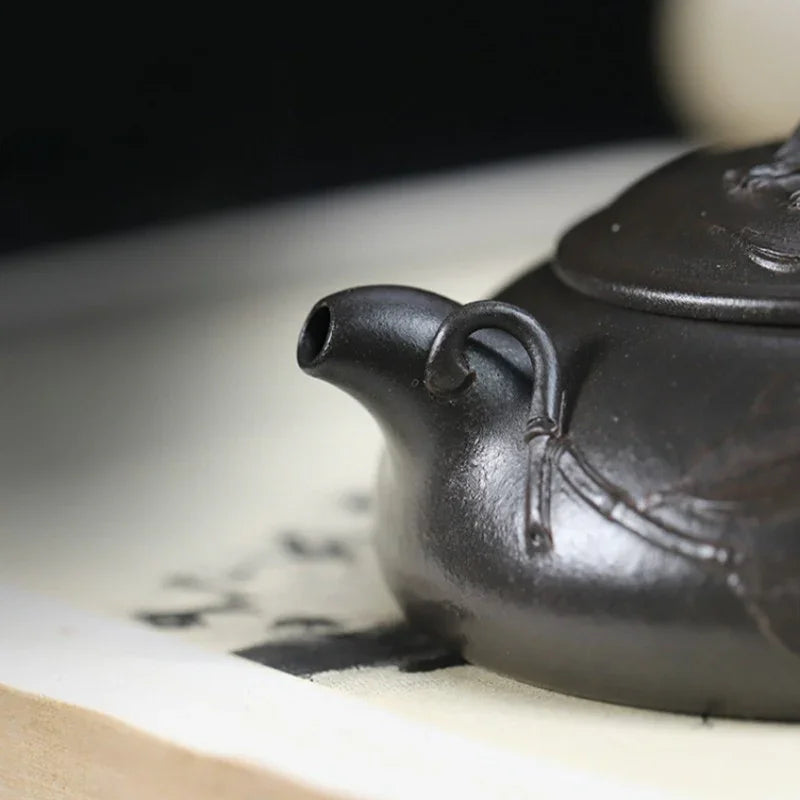 Teko Zisha Yixing Buatan Tangan Sepenuhnya [Biyu Qing Zhu] (Tian Qing Ni - 140ml)