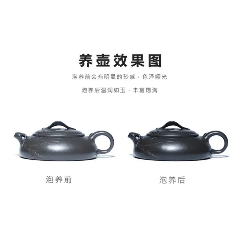 Teko Zisha Yixing Buatan Tangan Sepenuhnya [Biyu Qing Zhu] (Tian Qing Ni - 140ml)