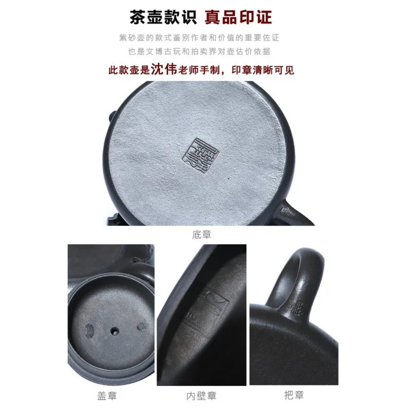 Teko Zisha Yixing Buatan Tangan Sepenuhnya [Biyu Qing Zhu] (Tian Qing Ni - 140ml)